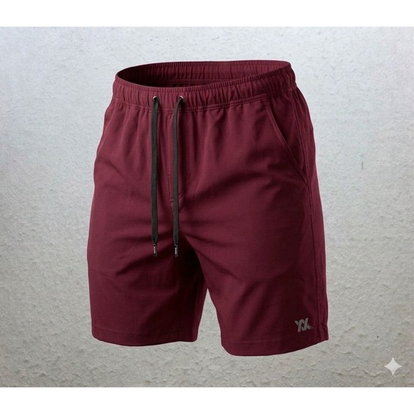 DIXXON Other - Dixxon Men's Maroon Elastic / Drawstring Waist Hiking Shorts. Size M